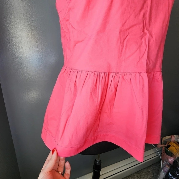 Kate Spade Shore Thing Button Back Peplum Top - Picture 6 of 9